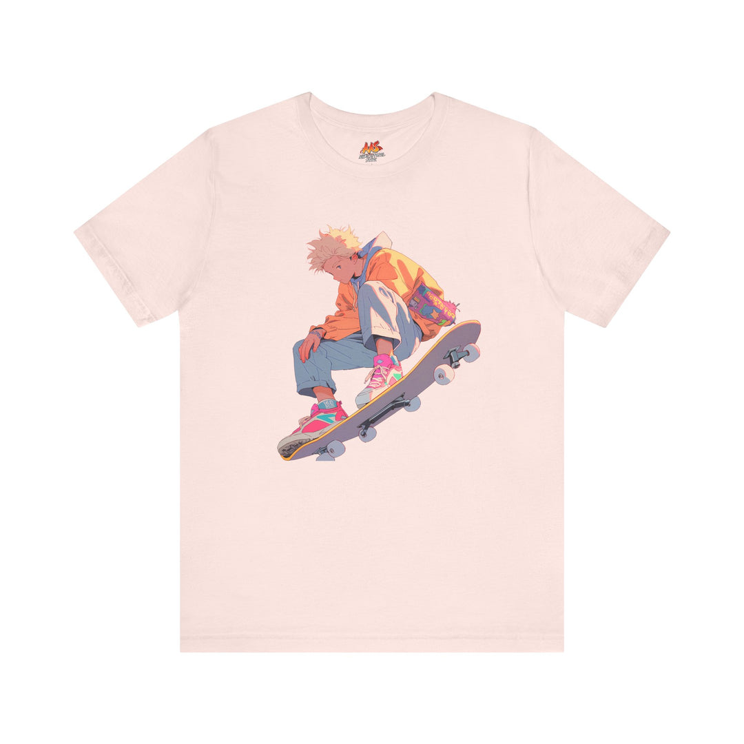 Neon Rewind: Kickflip from the Past