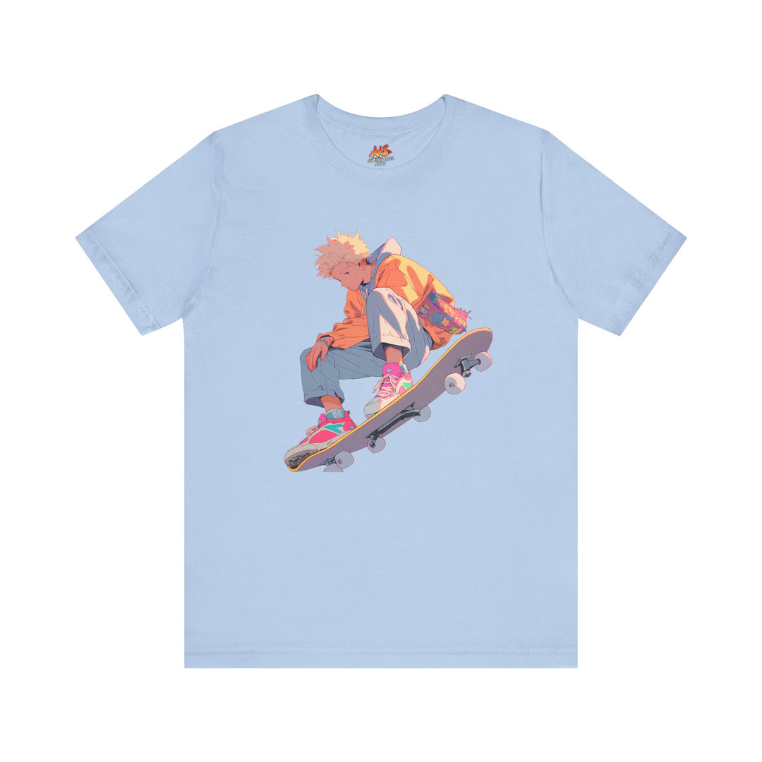 Neon Rewind: Kickflip from the Past