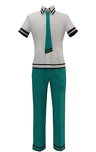 Cosplay Costume Green School Uniform Suit Set Halloween Party