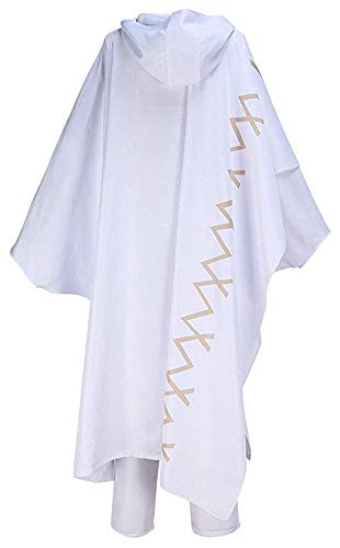 Enkidu White Long Robe Halloween Cosplay Costume