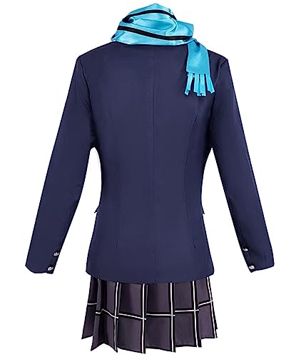 Cosplay Costume Blue Attire Character Girl Dress Full Set