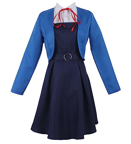 Cosplay Costume Blue School Uniform Dress Lolita Coat Suit