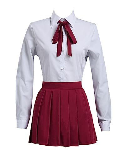 Cosplay Costume Red Lolita School Uniform Full Set