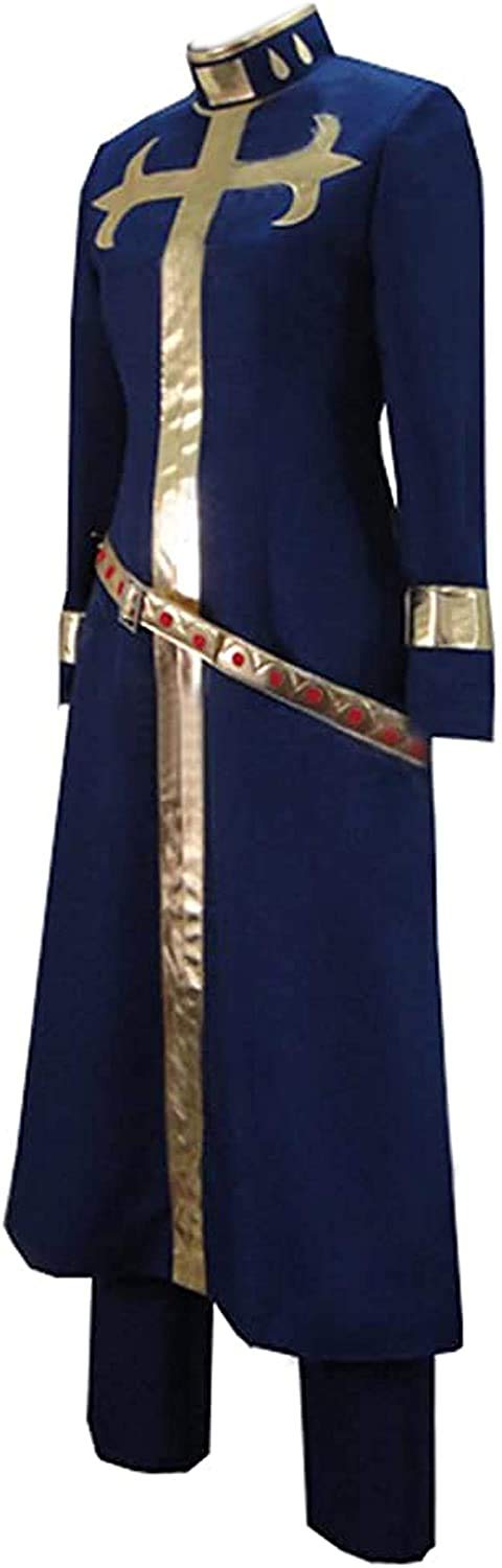 Enrico Pucci Blue Long Uniform Full Set Cosplay Costume