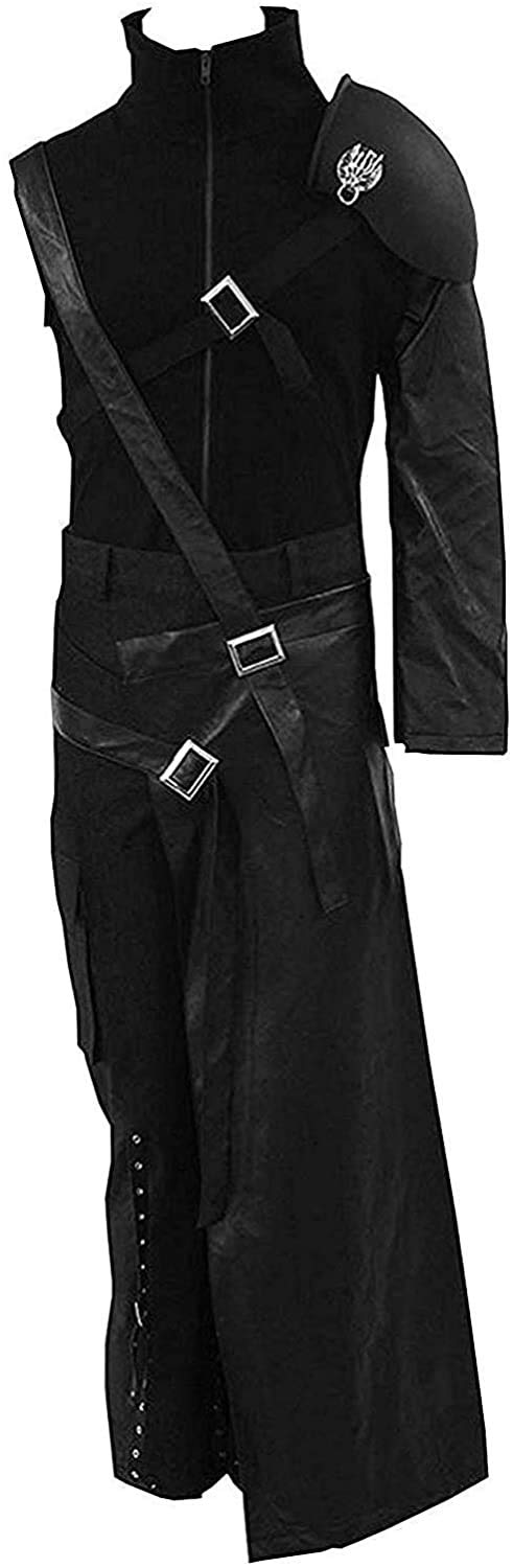 Cloud Strife Black Uniform Halloween Full Set Cosplay Costume