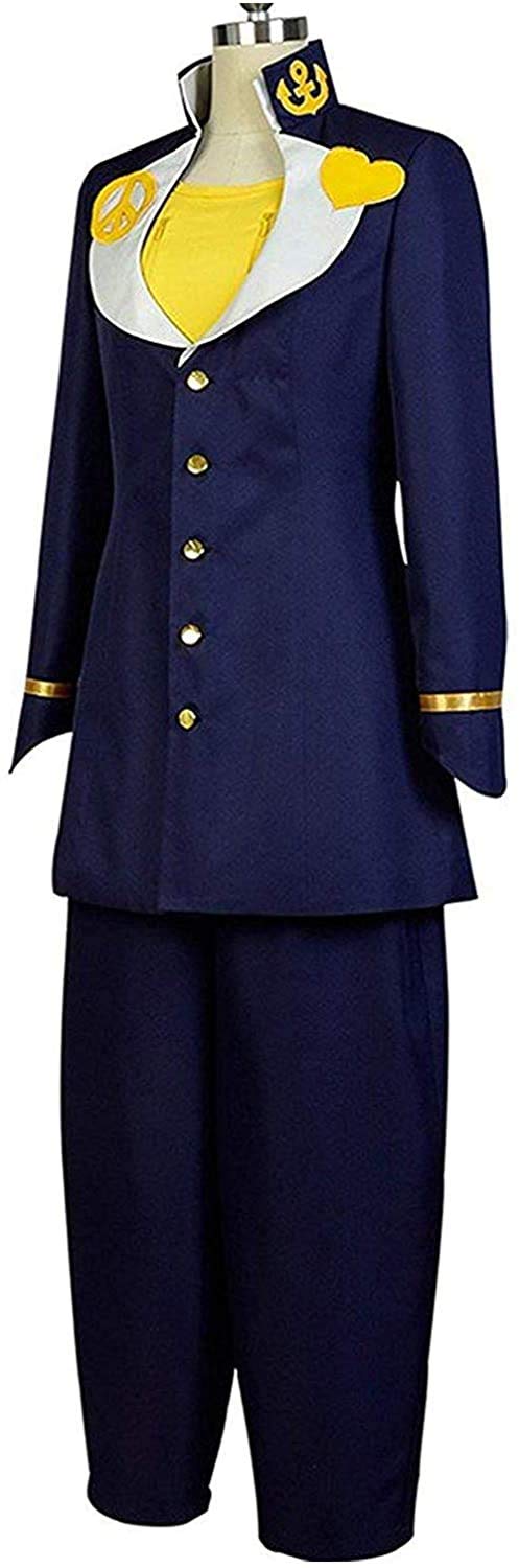 JJBA - Josuke Higashikata Blue Uniform Halloween Cosplay Costume