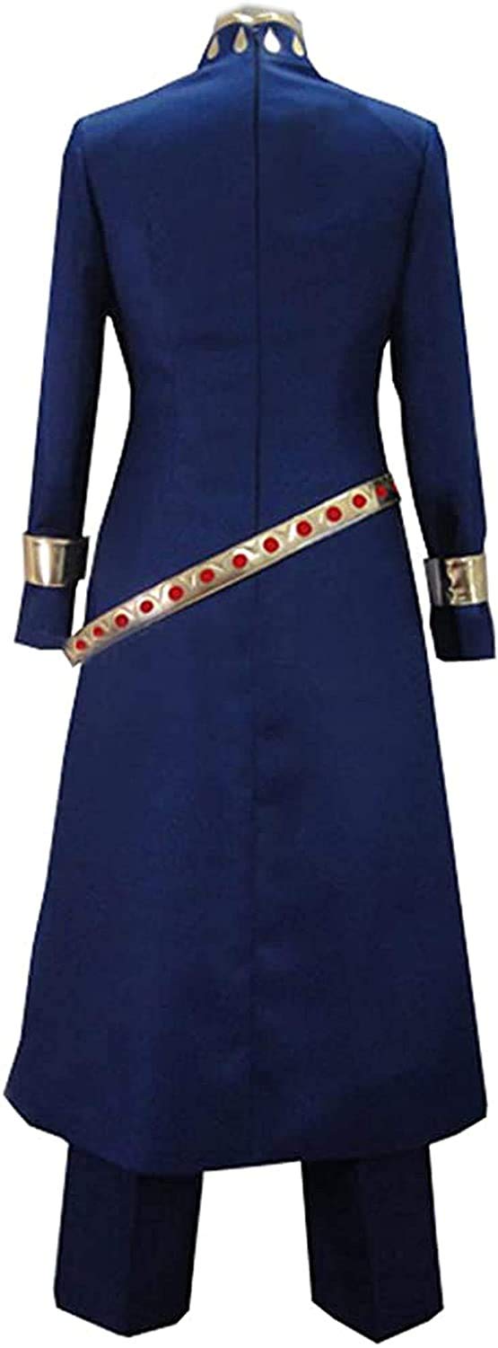 Enrico Pucci Blue Long Uniform Full Set Cosplay Costume