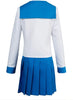 Pop Team Epic Blue Dress School Uniform Full Set Cosplay Costume