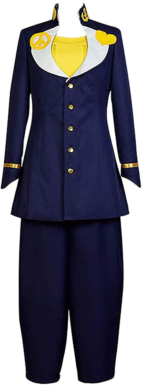 JJBA - Josuke Higashikata Blue Uniform Halloween Cosplay Costume