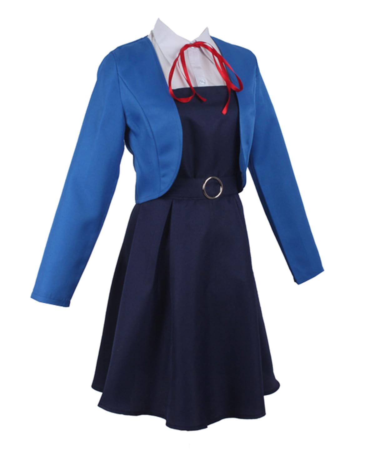 Cosplay Costume Blue School Uniform Dress Lolita Coat Suit