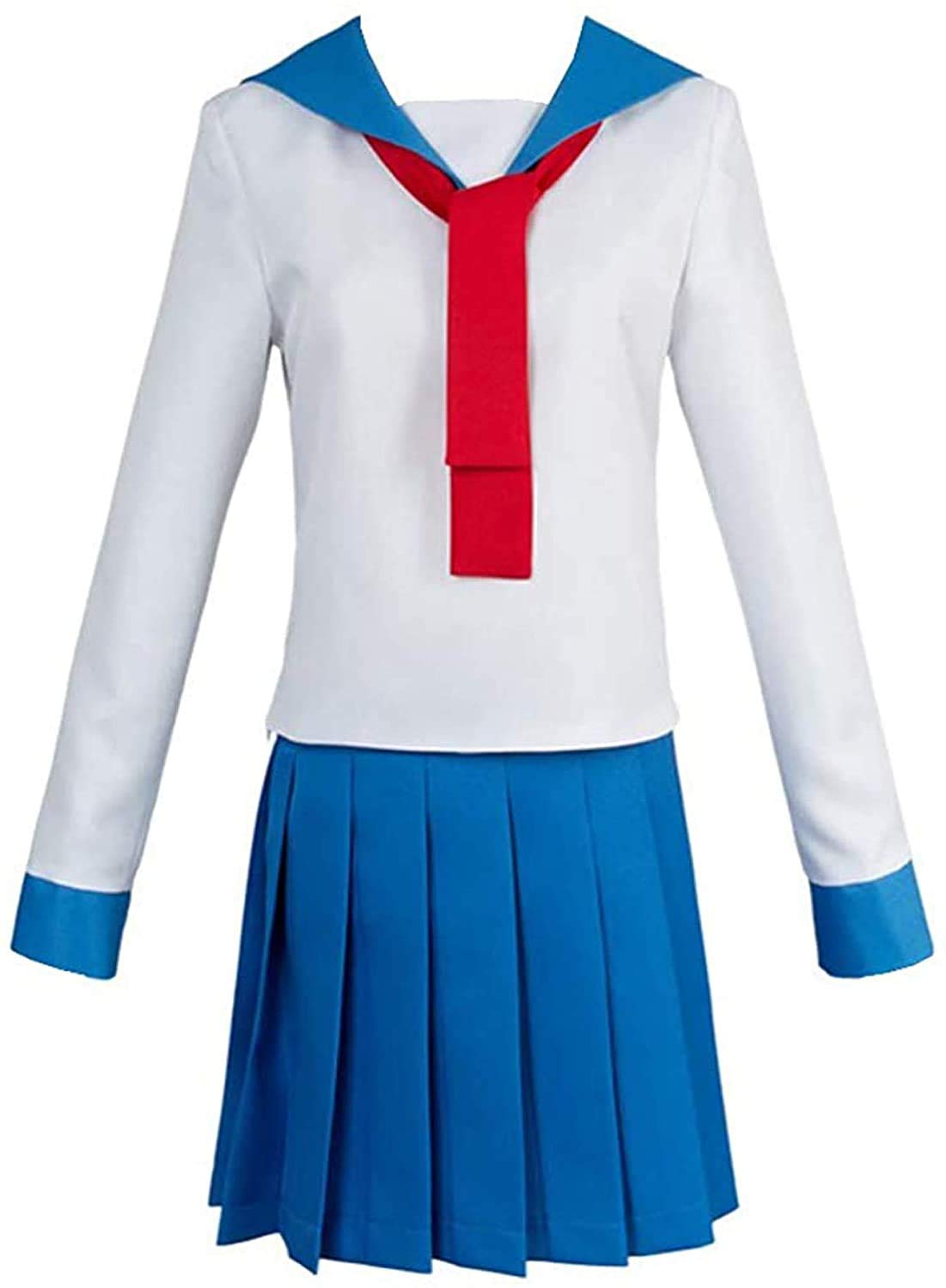 Pop Team Epic Blue Dress School Uniform Full Set Cosplay Costume