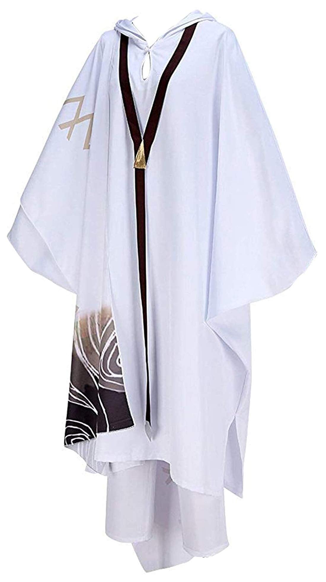 Enkidu White Long Robe Halloween Cosplay Costume