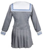 Cosplay Costume Grey School Uniform Sailor Outfit Full Set