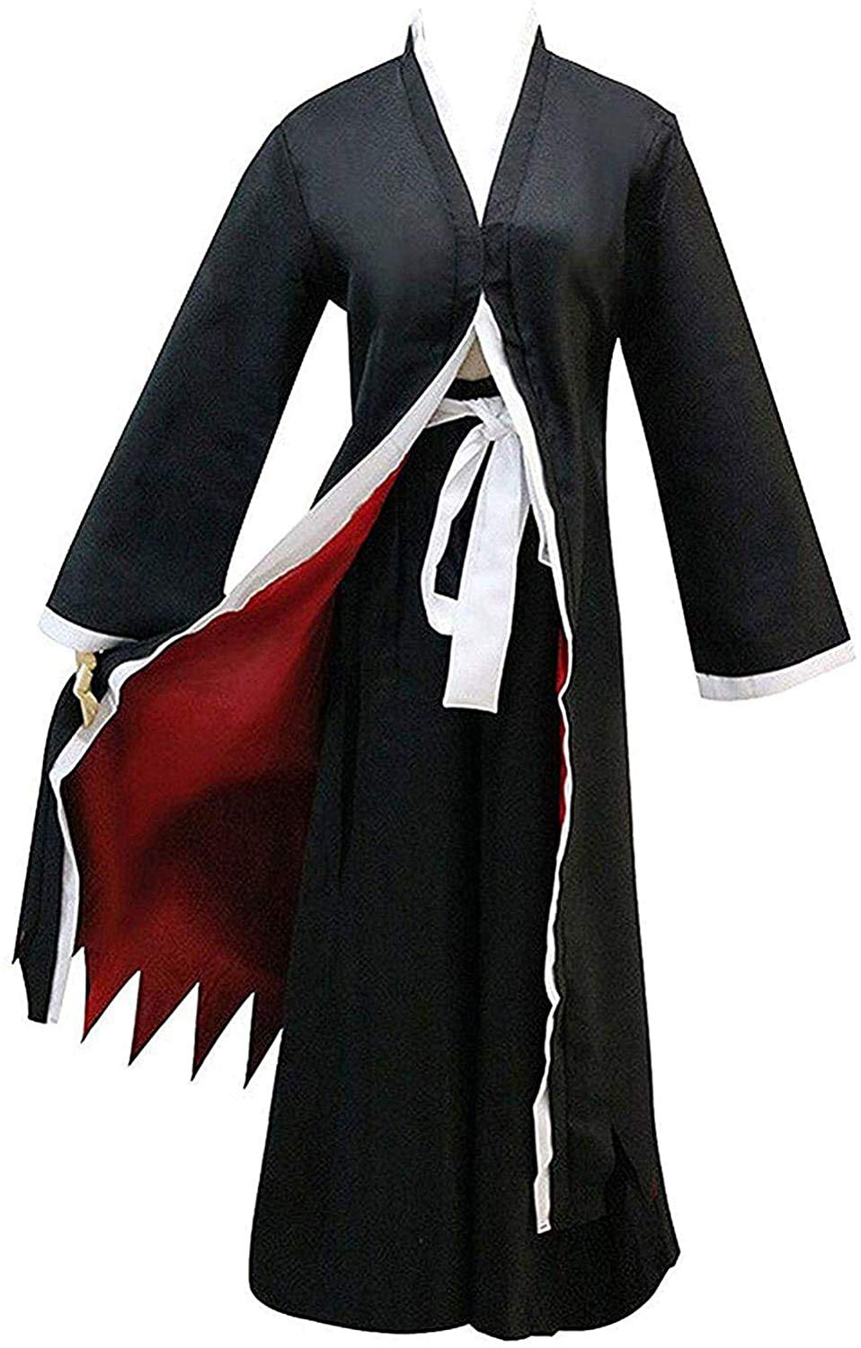 Kurosaki Ichigo Black Cloak Uniform Halloween Cosplay Costume