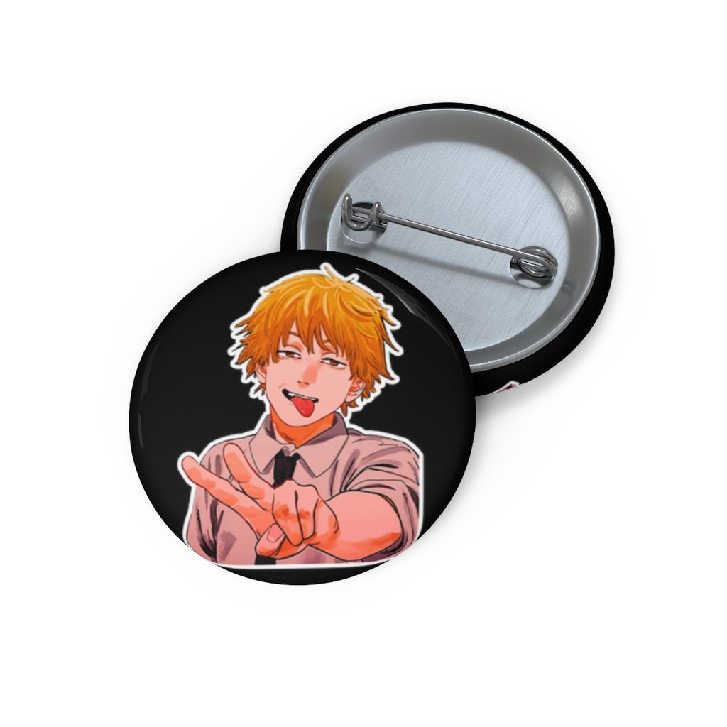 Denji Peace Pin Buttons