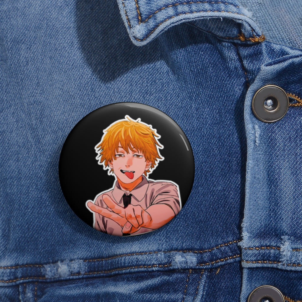 Denji Peace Pin Buttons