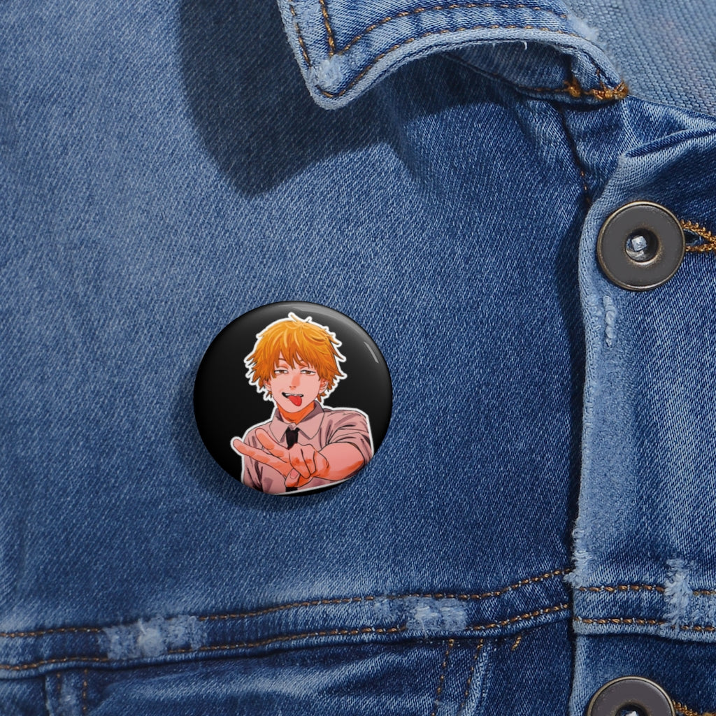 Denji Peace Pin Buttons