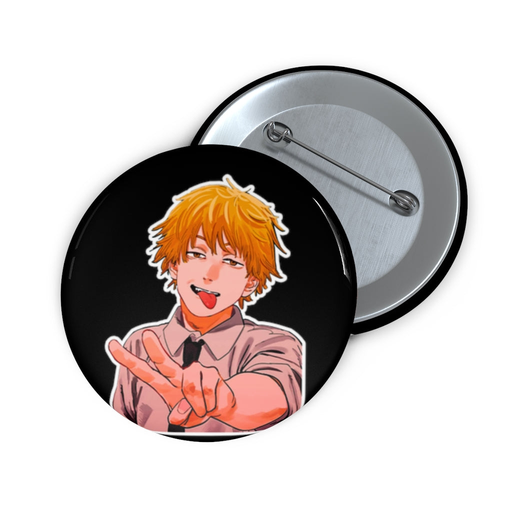 Denji Peace Pin Buttons